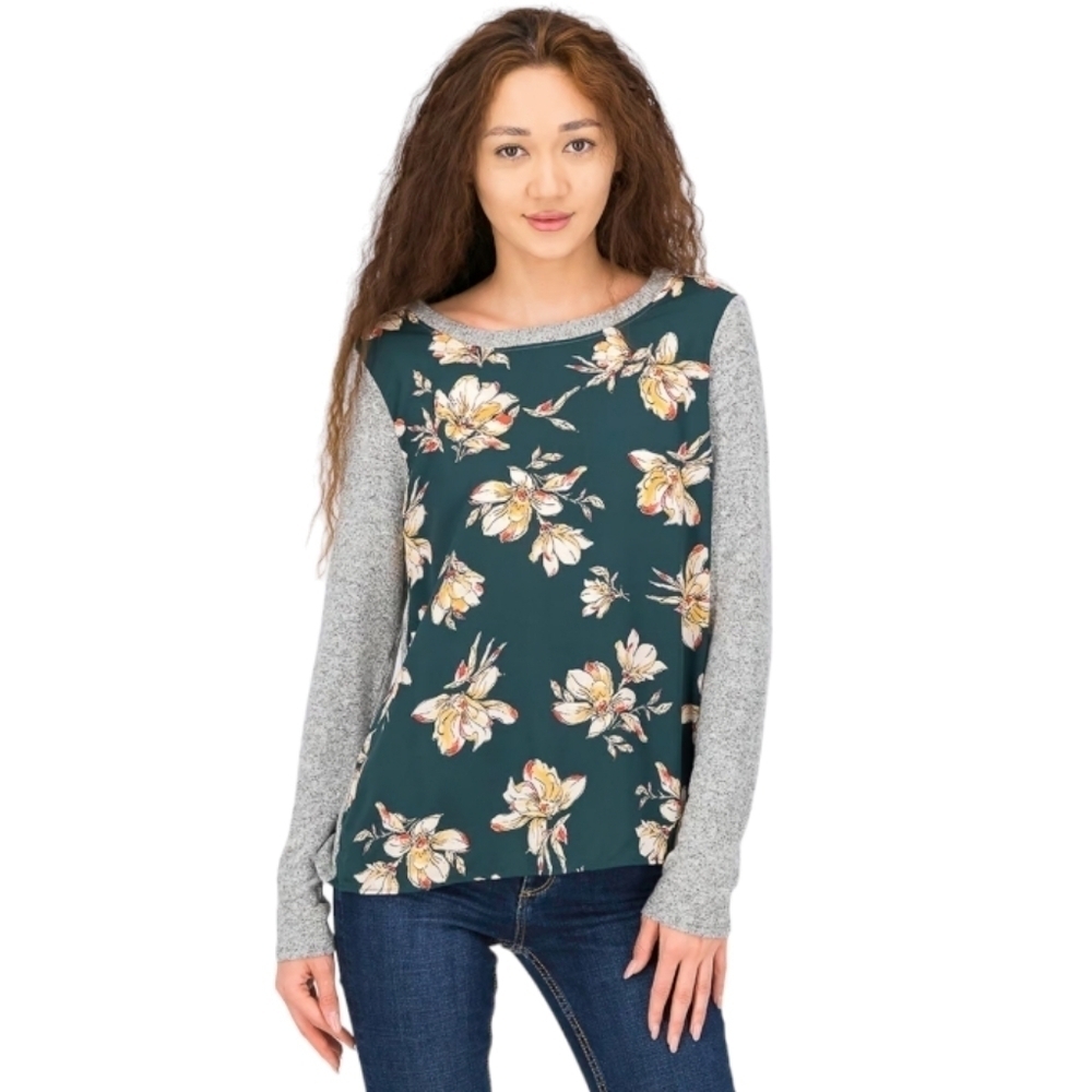 Kaleigh Womens Floral‎ Blouse